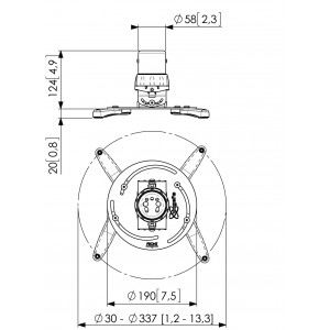 ppc1500w-support-plafond-universel