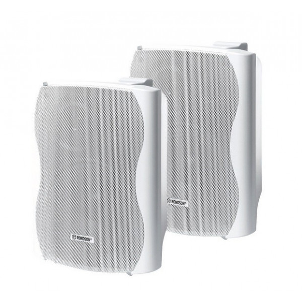B-6A-B-Rondson-Paire-d-enceintes-active-et-passive-blanches