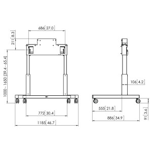 pfte7112-trolley-motorise-pour-ecran-de-42-a-85