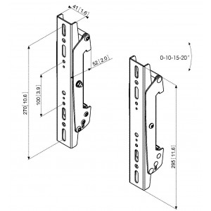 pfs3302-barre-d-interface-ecran-vesa-vertical-75-a-270-mm