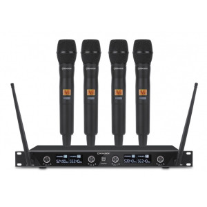 BE-1040/4MIC-Rondson-Ensemble-récepteur-UHF-avec-4-micros-à-main