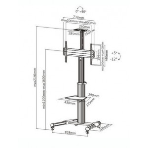 SMM-STYLE04-VC-Traulux-Support-mobile-pour-écran-37"-70"