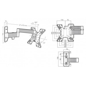 EXO-200TW3-Erard-Pro-Support-mural-orientable-et-inclinable