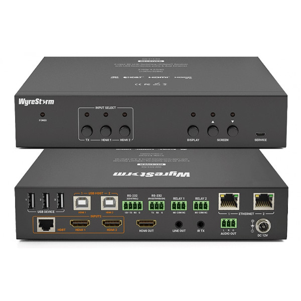 SW-515-RX-Wyrestorm-Récepteur-HDBT-avec-Switcher-4K-UHD-3-entrées-ports-USB-Relais-et-double-Ethernet