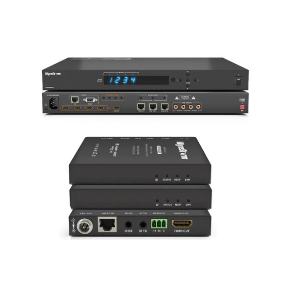 MX-0404-KIT-Wyrestorm-Matrice-4x4-+-3-récepteurs-HDBT-avec-Audio-Dé-embedé