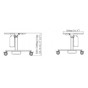 EST11-Maxhub-Support-écran-à-hauteur-ajustable-électronique-55"/65" /75"/86"