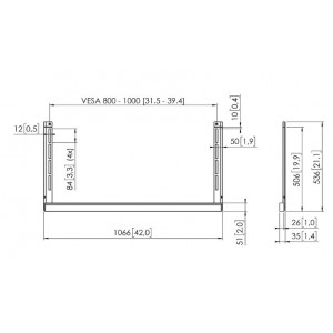 RISE-A174-Vogel-s-Plaque-d-interface-d-accessoire-étendue