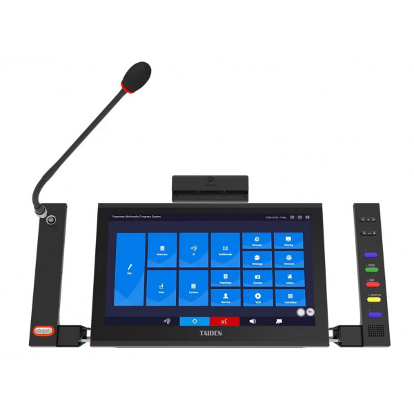 HCS-8669B-Taiden-Écran-tactile-LCD-14"-Microphone-à-tige