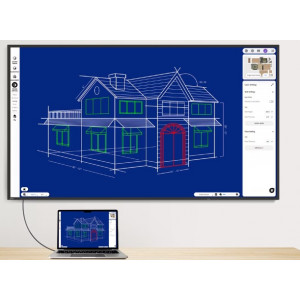 Bundle-visio-écran-55"-2-boutons-caméra-dongle-Wifi-bluetooth