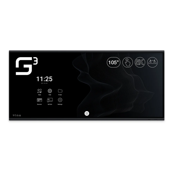 ST-105-UHD-AND-HP3-B-W Écran interactif tactile SuperGlass 3 SpeechiTouch | 75"