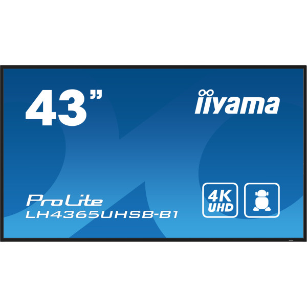 LH4365UHSB-B1  IIYAMA Ecran professionnel 43" UHD 4K