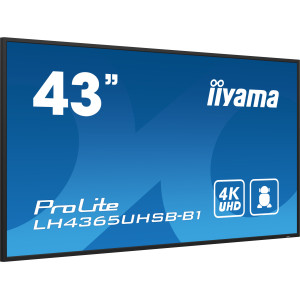 LH4365UHSB-B1  IIYAMA Ecran professionnel 43" UHD 4K