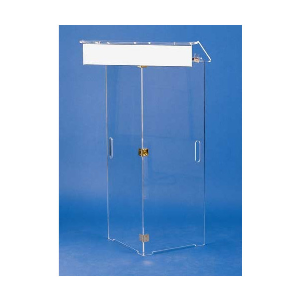 Pupitre de conférence pliable cristal